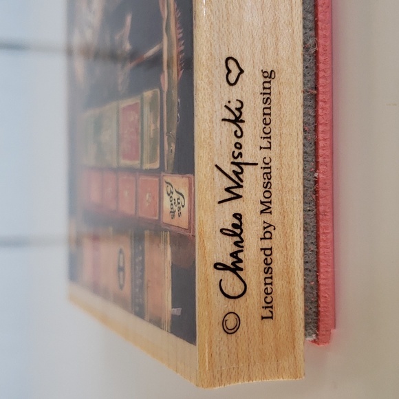 Large Cat Stamp #90251 Federick the Literate Stamps Happen Inc Charles Wysocki - Picture 7 of 11